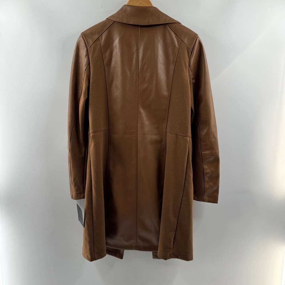 🧸 Marc New York Andrew Marc Brown Coat Size Small NWT with Front Zippers - Picture 5 of 7